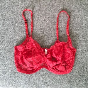 Red Lace Bra